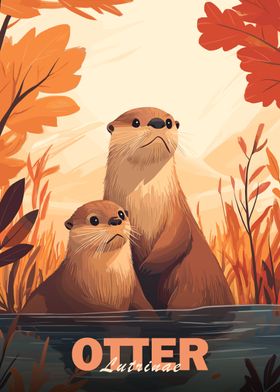 Otter Family Portrait