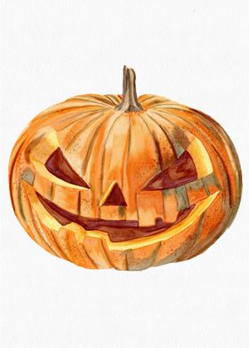 Carved Halloween Pumpkin