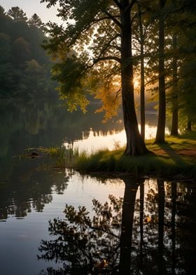 Sunrise Lake Reflections