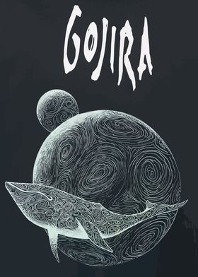 Gojira Whale & Planet