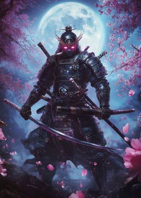 Neon Samurai  Under Moon