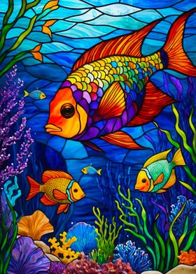 Stained Glass Fish