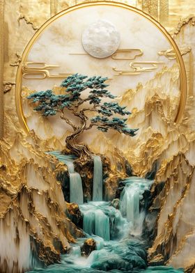 Golden Waterfall 