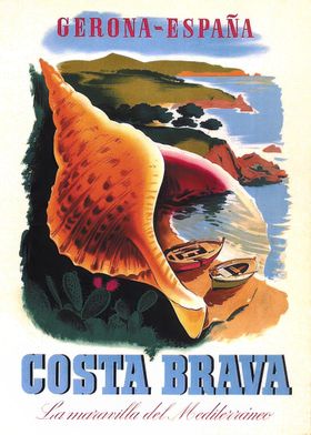 Costa Brava Travel Poster