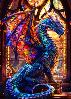 Stained Glass Dragon