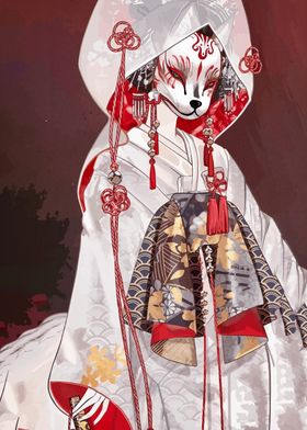 Kitsune in White Kimono