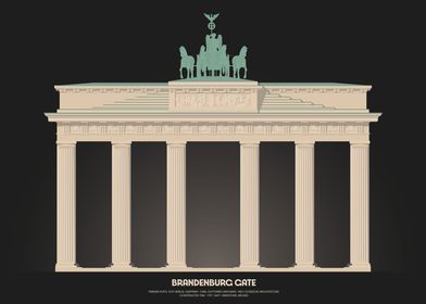 Brandenburg Gate Illustration