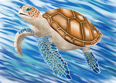 Sea Turtle Illustration