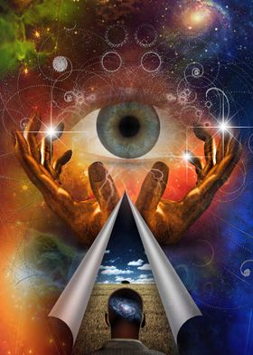 Cosmic Eye and Hands