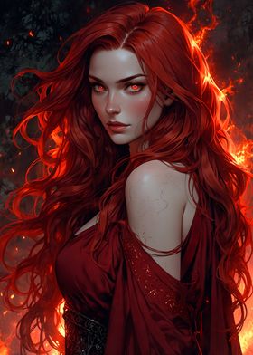 Fiery Redhead Portrait