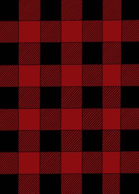 Red and Black Plaid Pattern