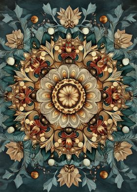 Ornate Floral Mandala