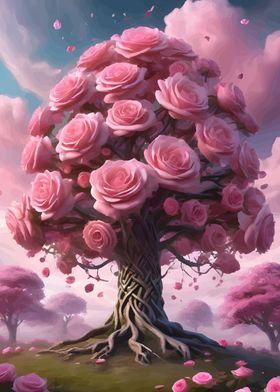 Rose Tree Fantasy Art