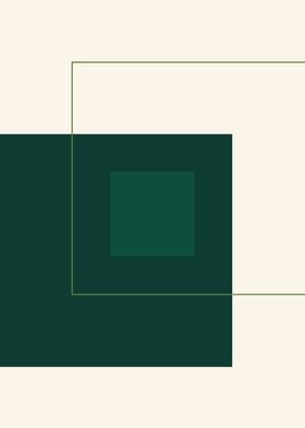 Green Square Composition