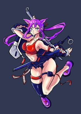 Anime Girl with Katana