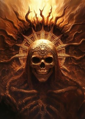 Golden Skull Deity