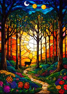 Stained Glass Forest