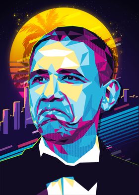 Obama not bad meme retro 80s