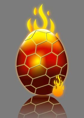 Fiery Dragon Egg