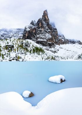 Snowy Mountain Lake | Dolomiten | Sorapissee