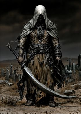 Keeper Of Souls - Dark Figure with Scythe