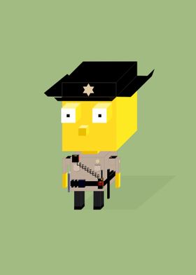 Sheriff Character Pixel Art