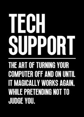 Tech Support Funny Definition