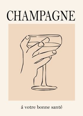 Champagne Toast Illustration