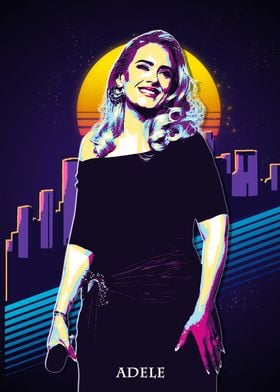 Adele Retro Pop Art