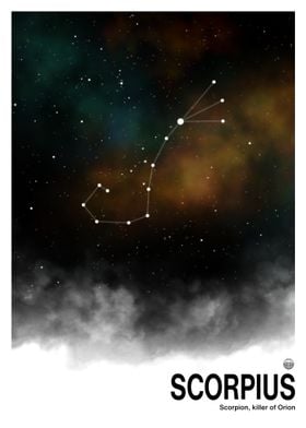 Scorpio Constellation Art Print