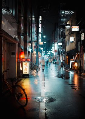 Rainy Night in Tokyo Alley