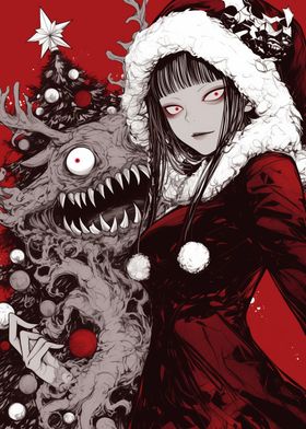 Dark Christmas Illustration