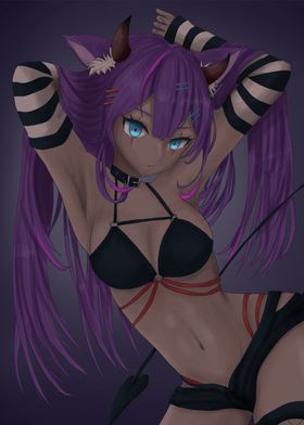 Purple-Haired Demon Girl