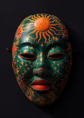 Ornate Green Mask