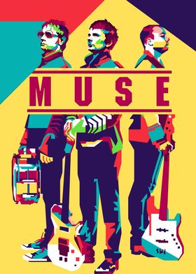 Muse Band Pop Art