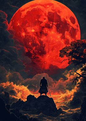 Samurai Under Blood Moon