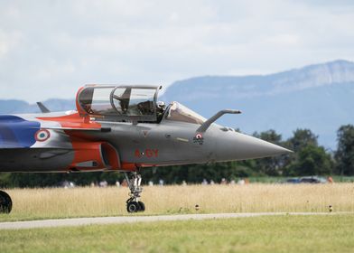 French Rafale Jet on Runway