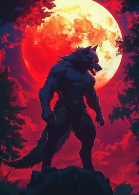 Werewolf Under Blood Moon