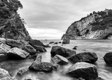 Rocky Coastline Landscape Sea