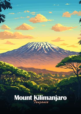 Mount Kilimanjaro Poster