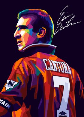 Eric Cantona Wpap Pop Art