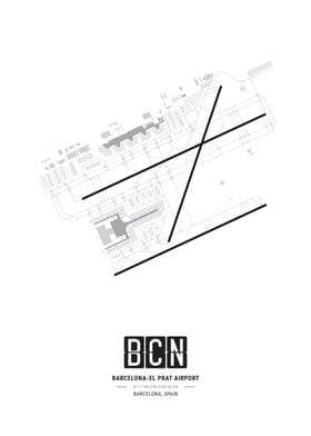 Barcelona Airport Map