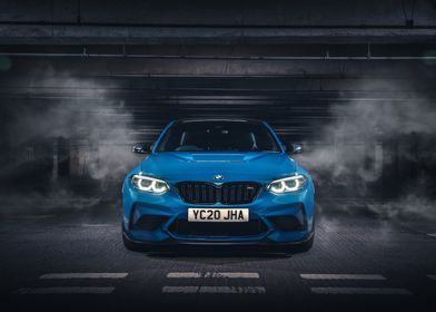 Blue BMW M2 Competition