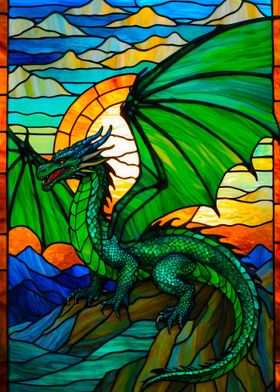 Stained Glass Dragon