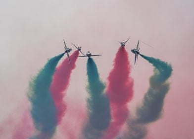 Air Show Smoke Trails saudi hawk 