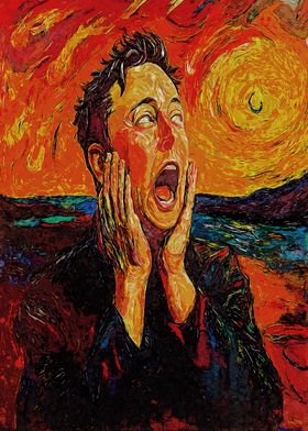 Elon Musk The Scream