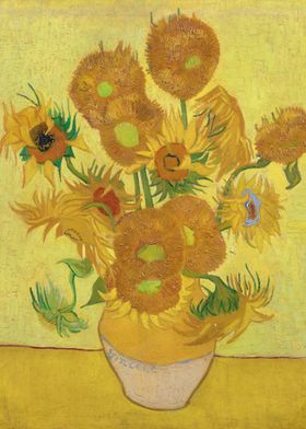 Vincent van Gogh's Sunflowers (1888) famous painting