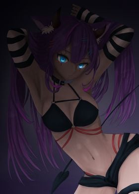 Purple-Haired Demon Girl