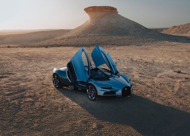 Bugatti Bolide in Desert