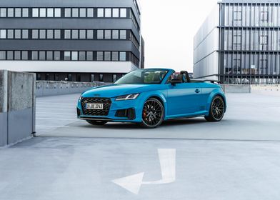 Blue Audi TT Roadster